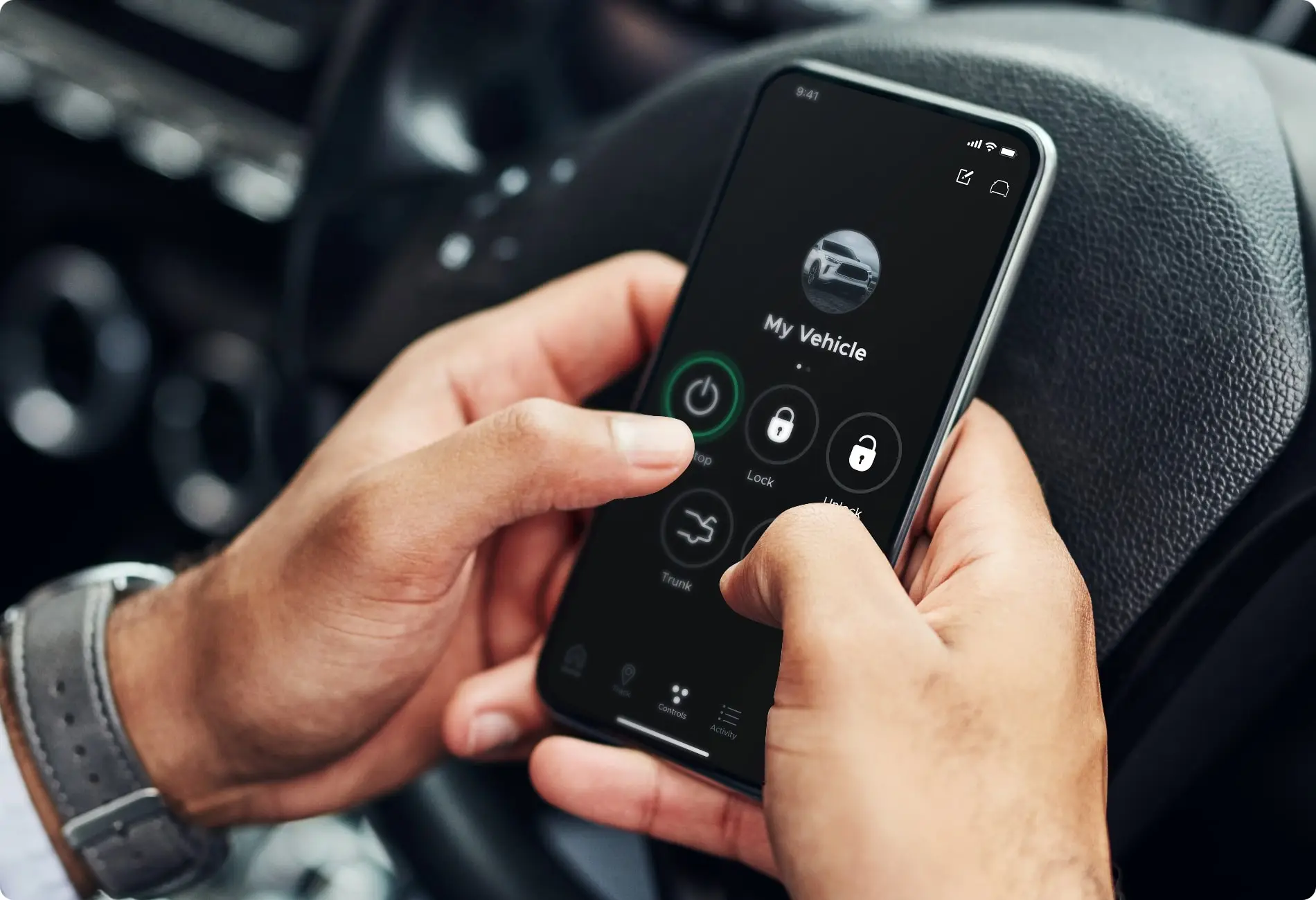 Smartphone remote start app